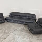 Soriana Set : Sofa and 2 Sofa Chairs by Afra and Tobia Scarpa for Cassina