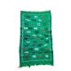 Green Berber kilim rug