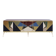 Mid-Century Modern Style Italian Sideboard Made of Wood Brass and Colored G