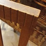 Pair of old caned chairs