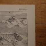 Original lithograph on the heights