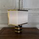 Lampe italienne Romeo Rega en laiton et laque XXe