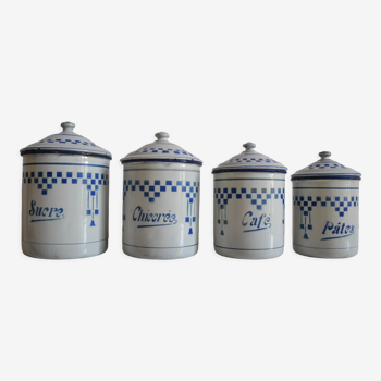 Set of 4 vintage spice pots