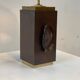 Vintage brass agate table lamp, 1970s