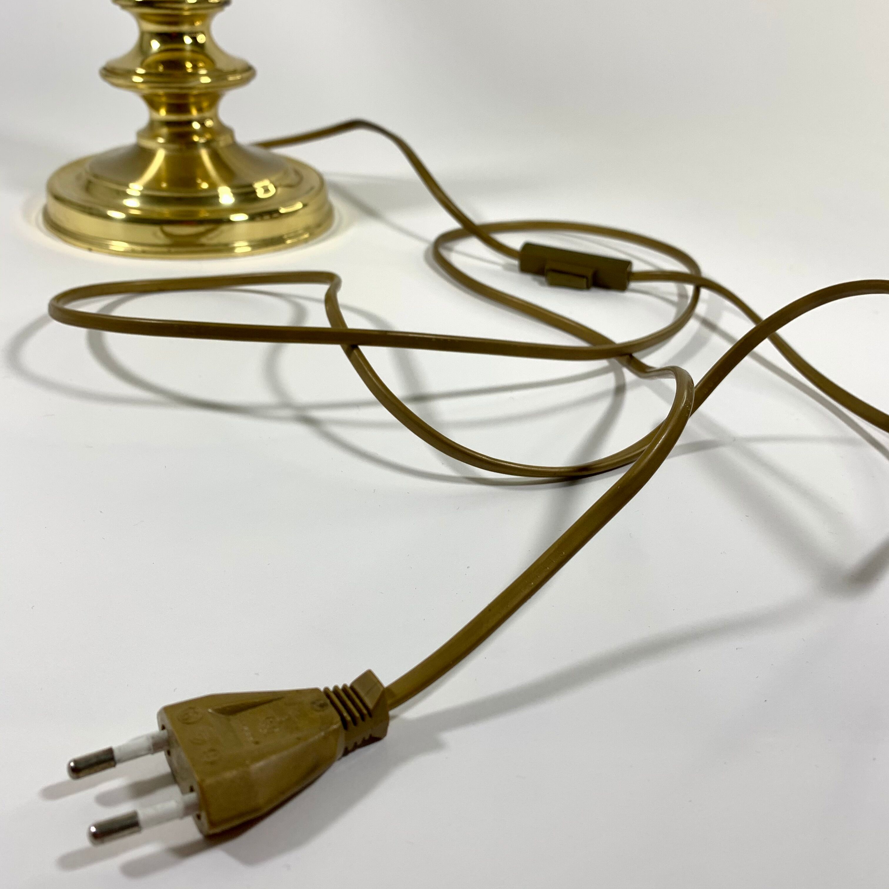 Vintage table lamp in brass model regency - netherlands brand kullmann lampen