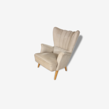 Fauteuil bergère scandinave danois années 50 60