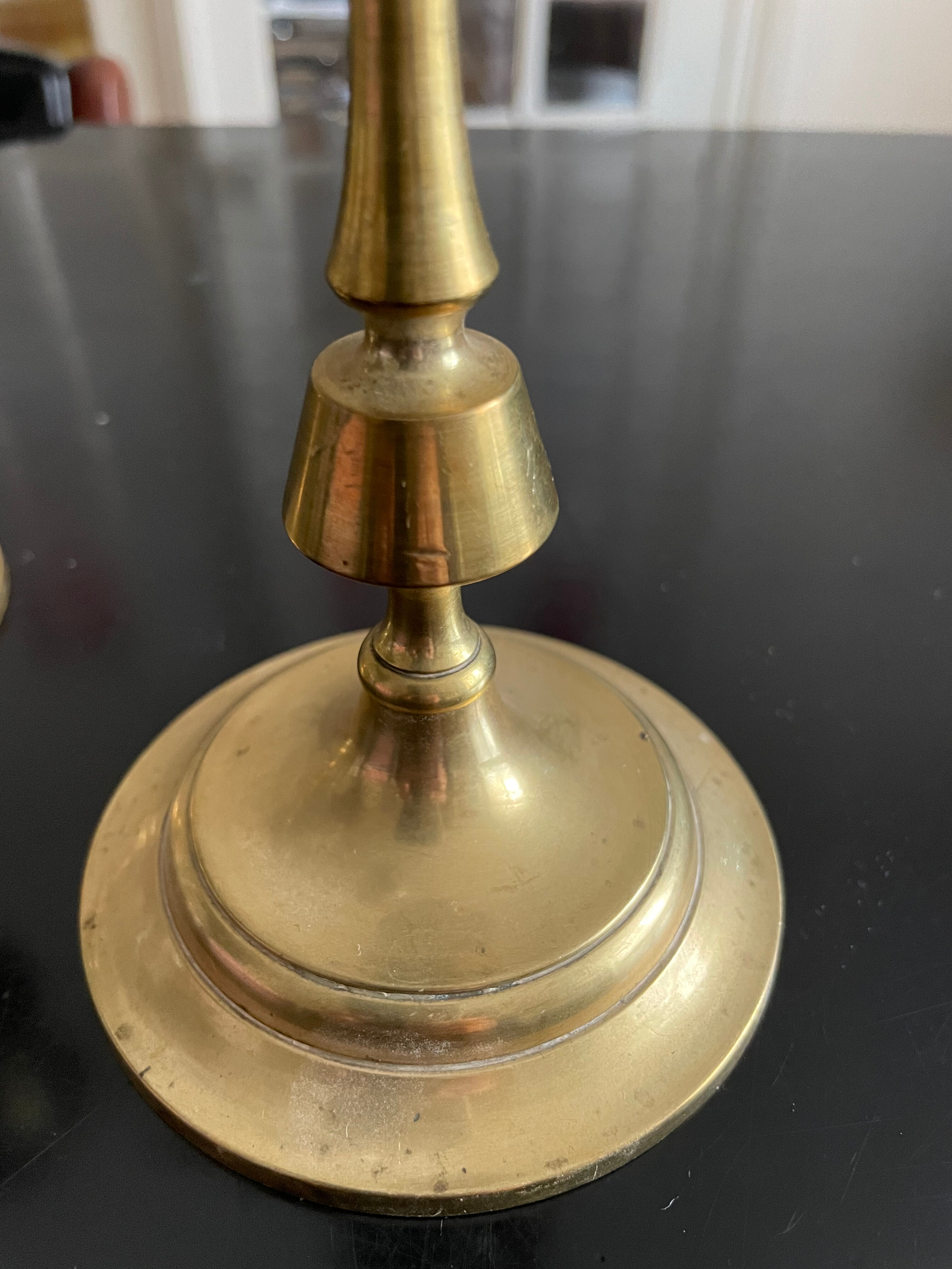 Vintage brass candle holders