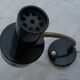Small desk lamp articulated in black metal, vintage 1960