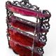 Napoleon III mahogany wall shelf