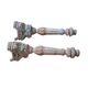 Pair of wooden candlesticks 43 cm - 18th century style