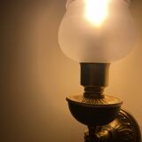 Art deco torchiere wall light