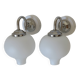 Set of 2 Vintage Wall Lamps: Mid Century Modern Sconces, Yugoslavia 1970's