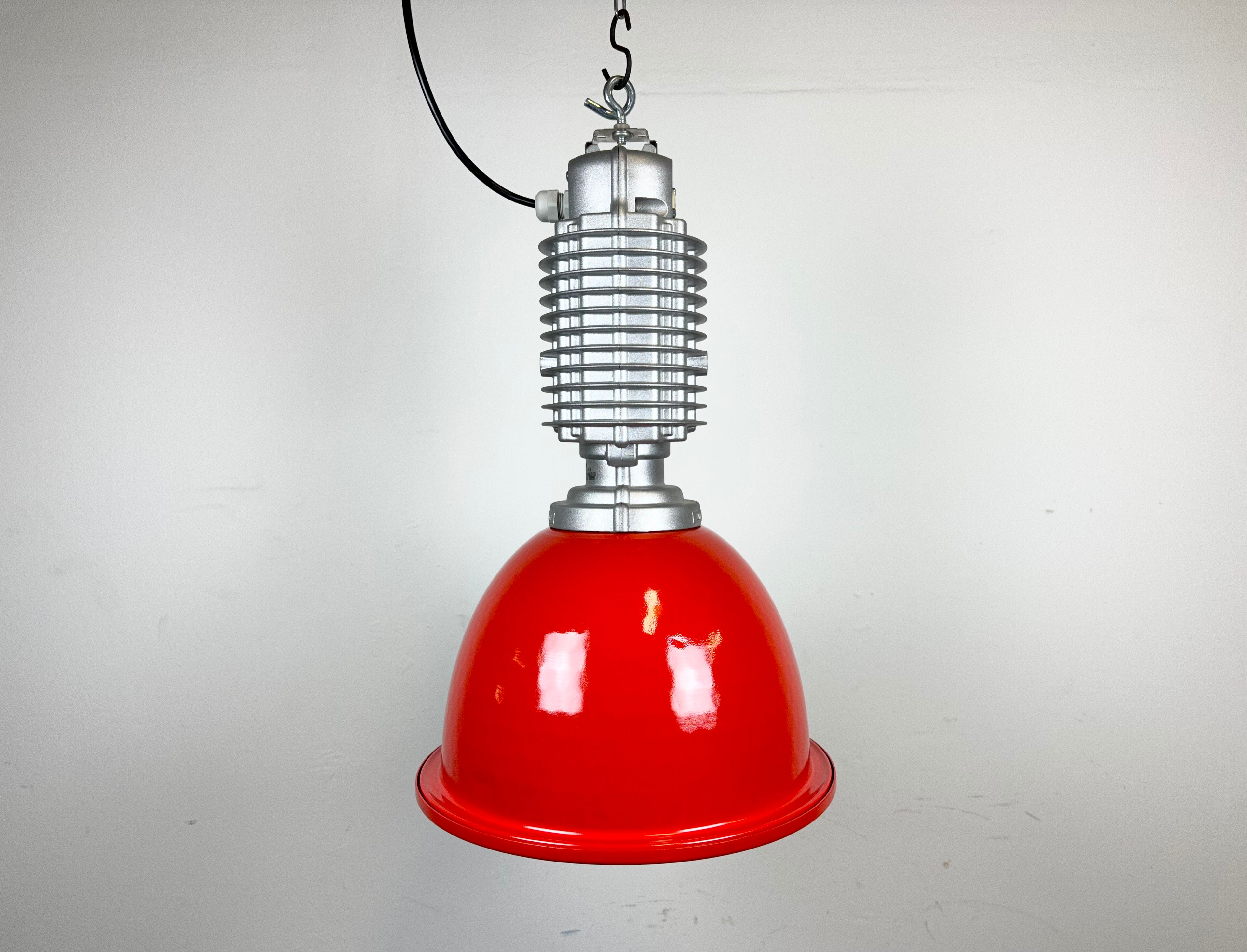 Industrial pendant lamp by charles keller for zumtobel, 1990s
