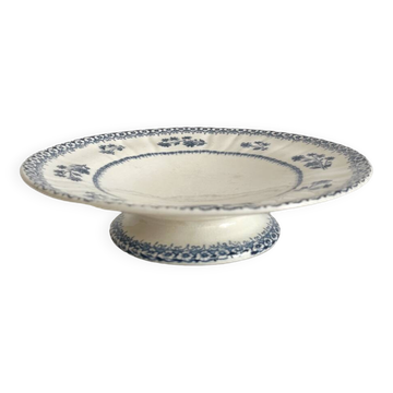 Low iron clay compote bowl “Astre” Boch Freres Keramis BFK