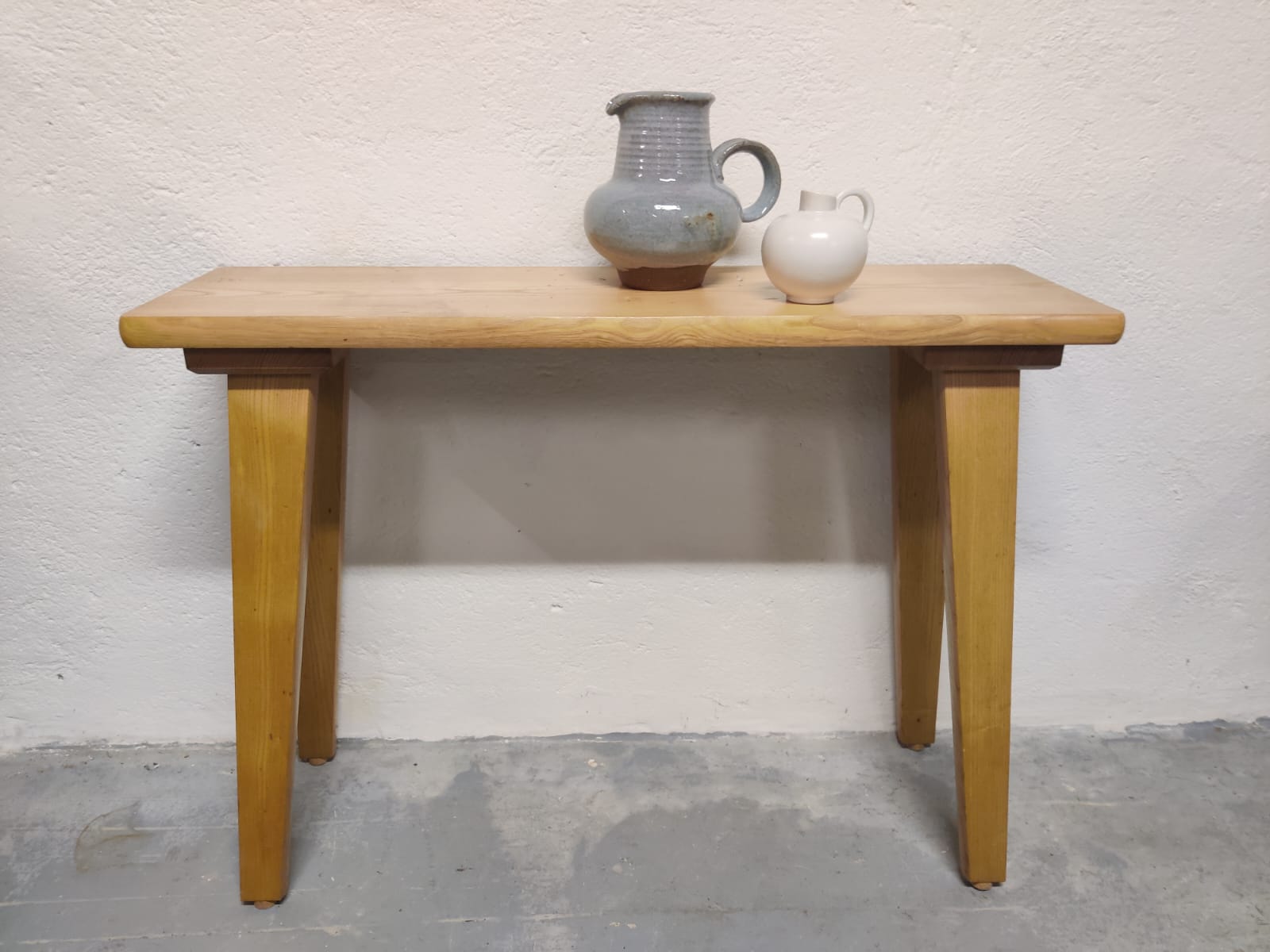 Vintage solid wood console