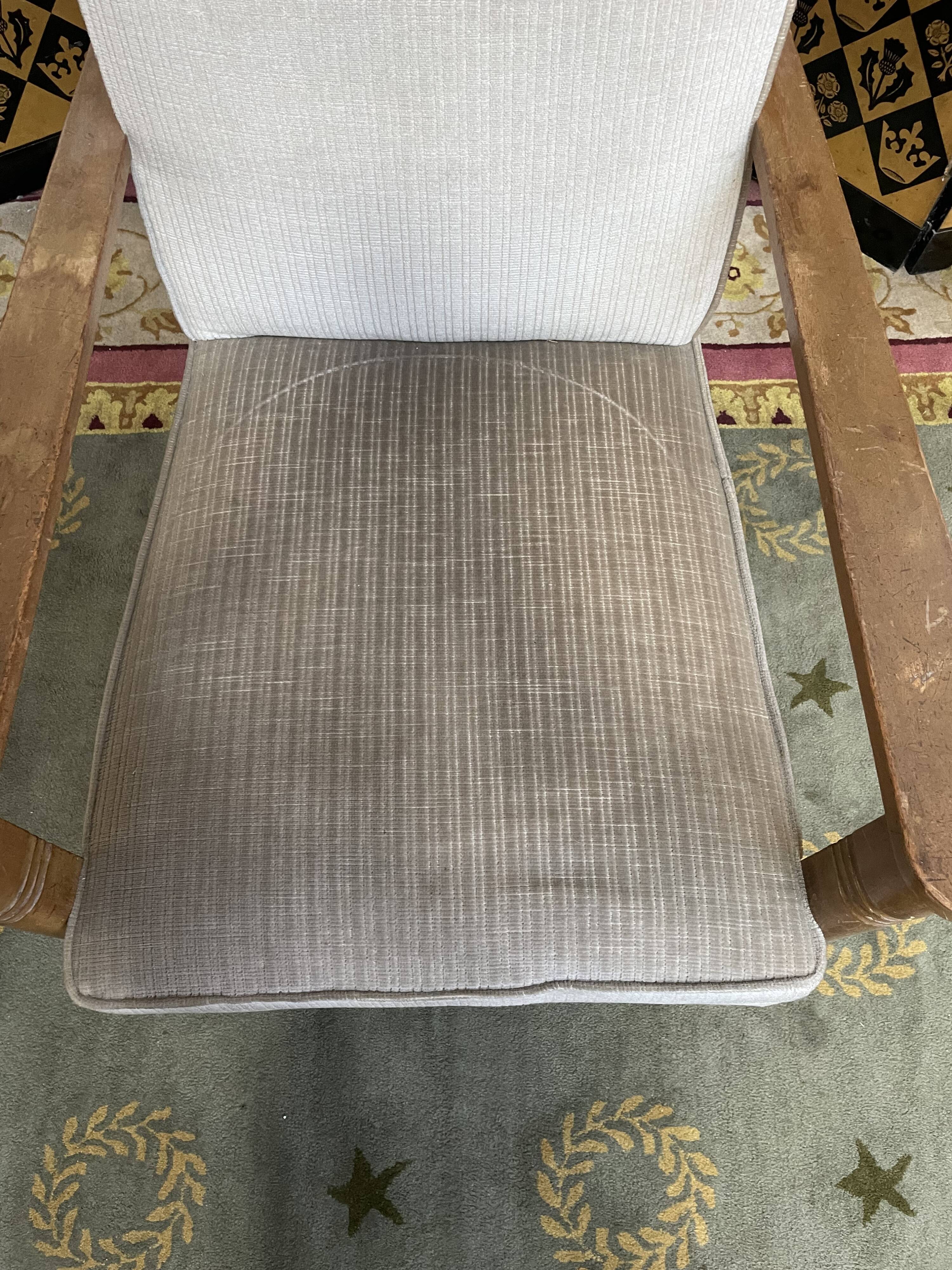 Velvet rest chair 1950