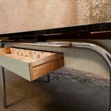 Green formica table, 1970