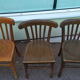 Lot de 10 chaises de bistrot luterma bois