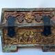 Neoghotic box carved wood inspiration renaissance xx eme polychrome
