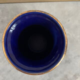 Midnight blue vase Gien