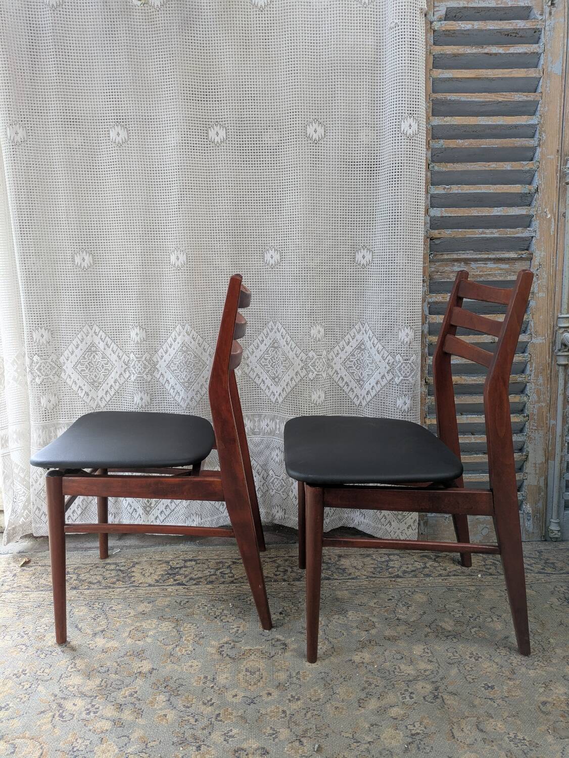 4 chaises vintage