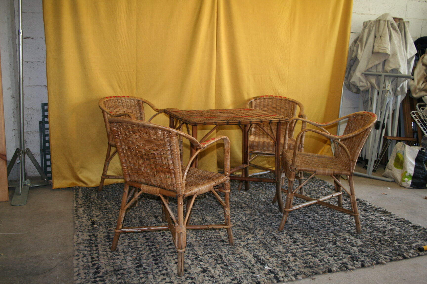 Rattan garden furniture