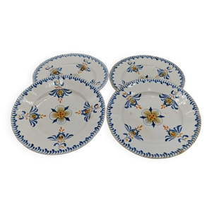 Lot de 4 assiettes Sarreguemines