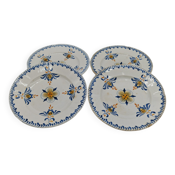 Lot de 4 assiettes Sarreguemines