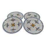 Set of 4 Sarreguemines plates