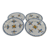 Set of 4 Sarreguemines plates