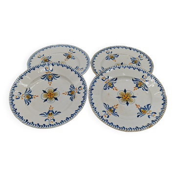 Set of 4 Sarreguemines plates