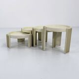Set of 4 Marema nesting tables by Gianfranco Frattini for Cassina, 1960
