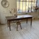 Table de ferme chêne 1950 pieds fuseaux