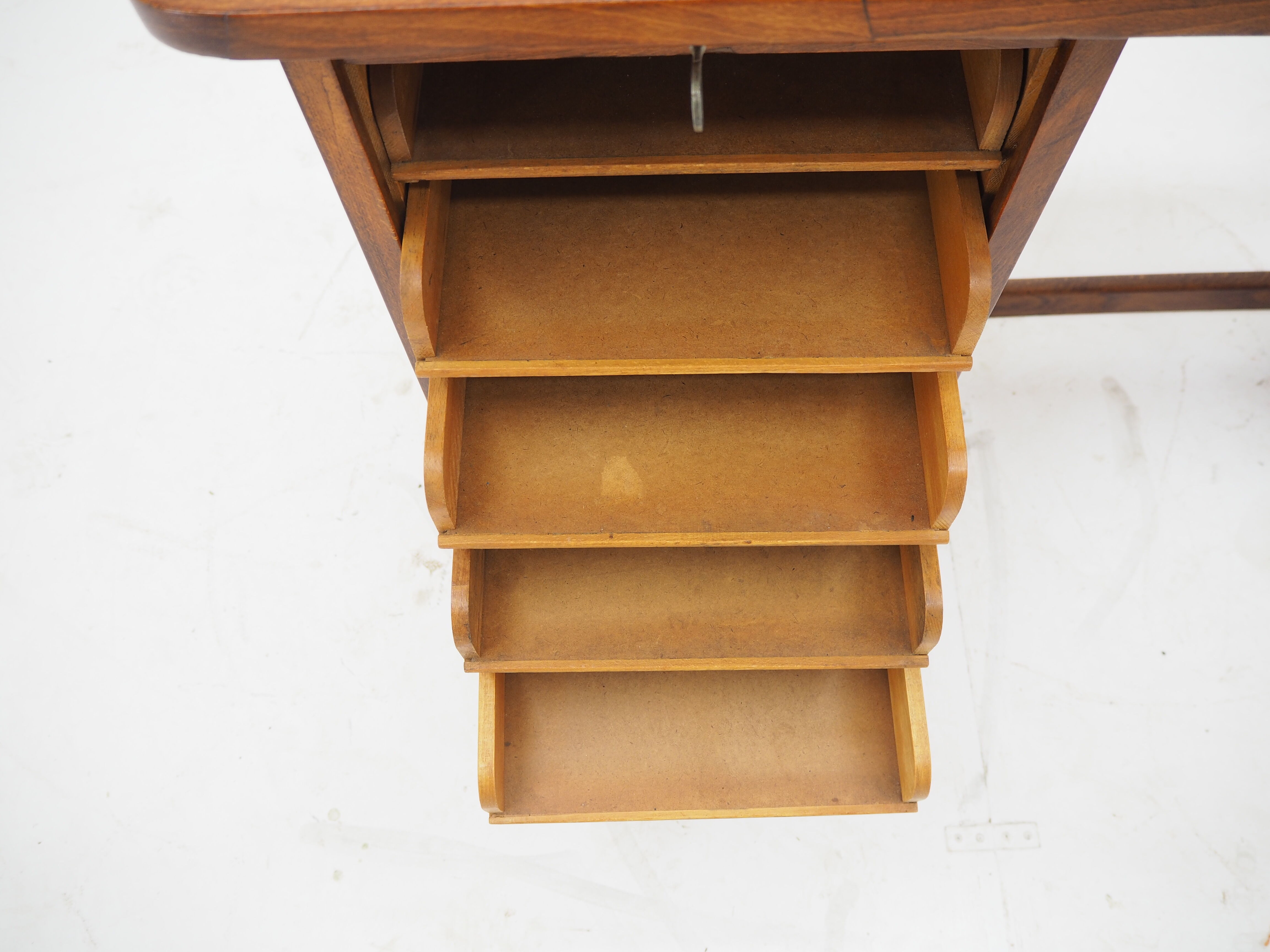 Midcentury Free Standing Roller Working Desk, Table, Czechoslovakia, the 1960s