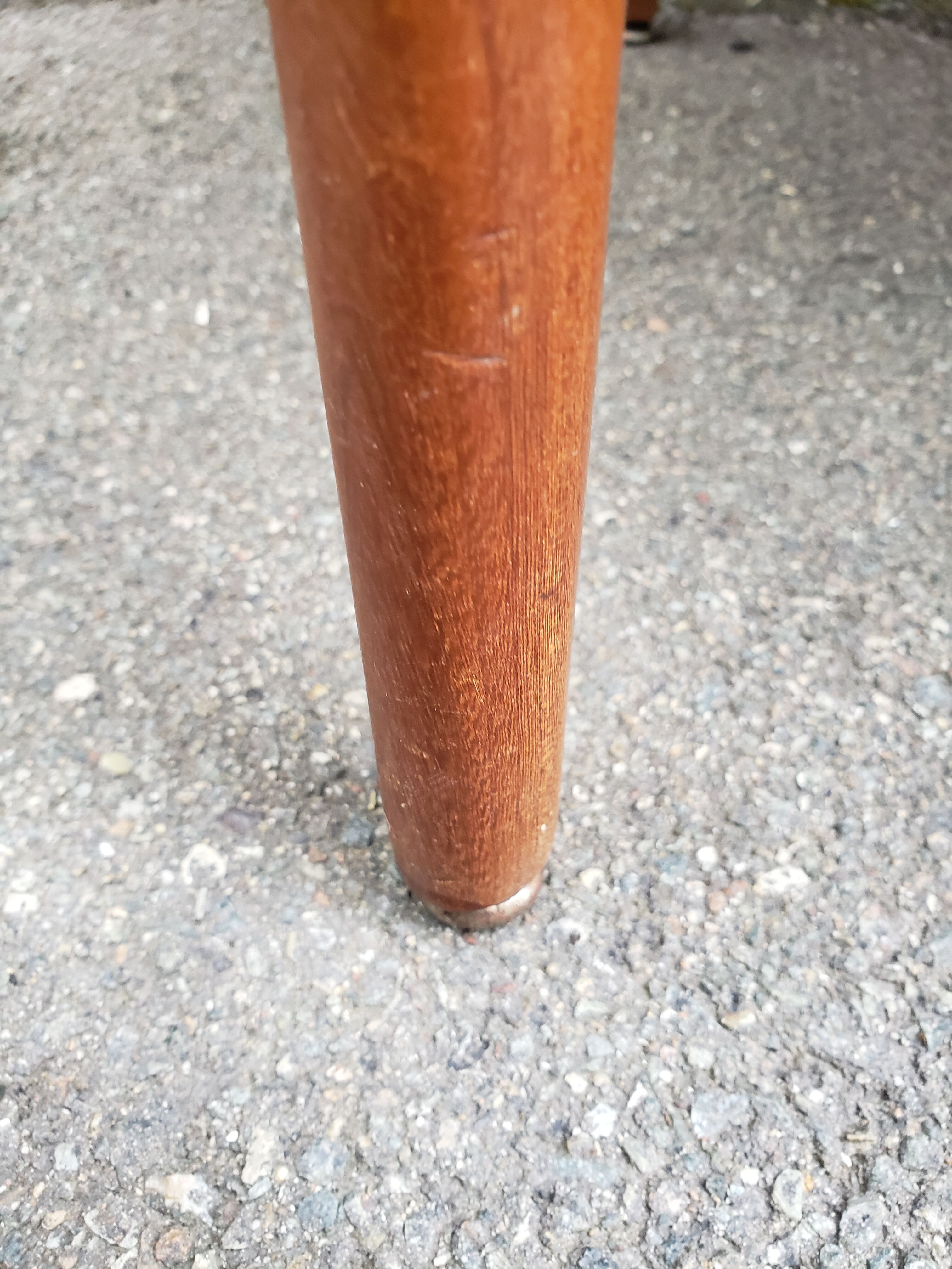 6 scandinavian black and beech chairs