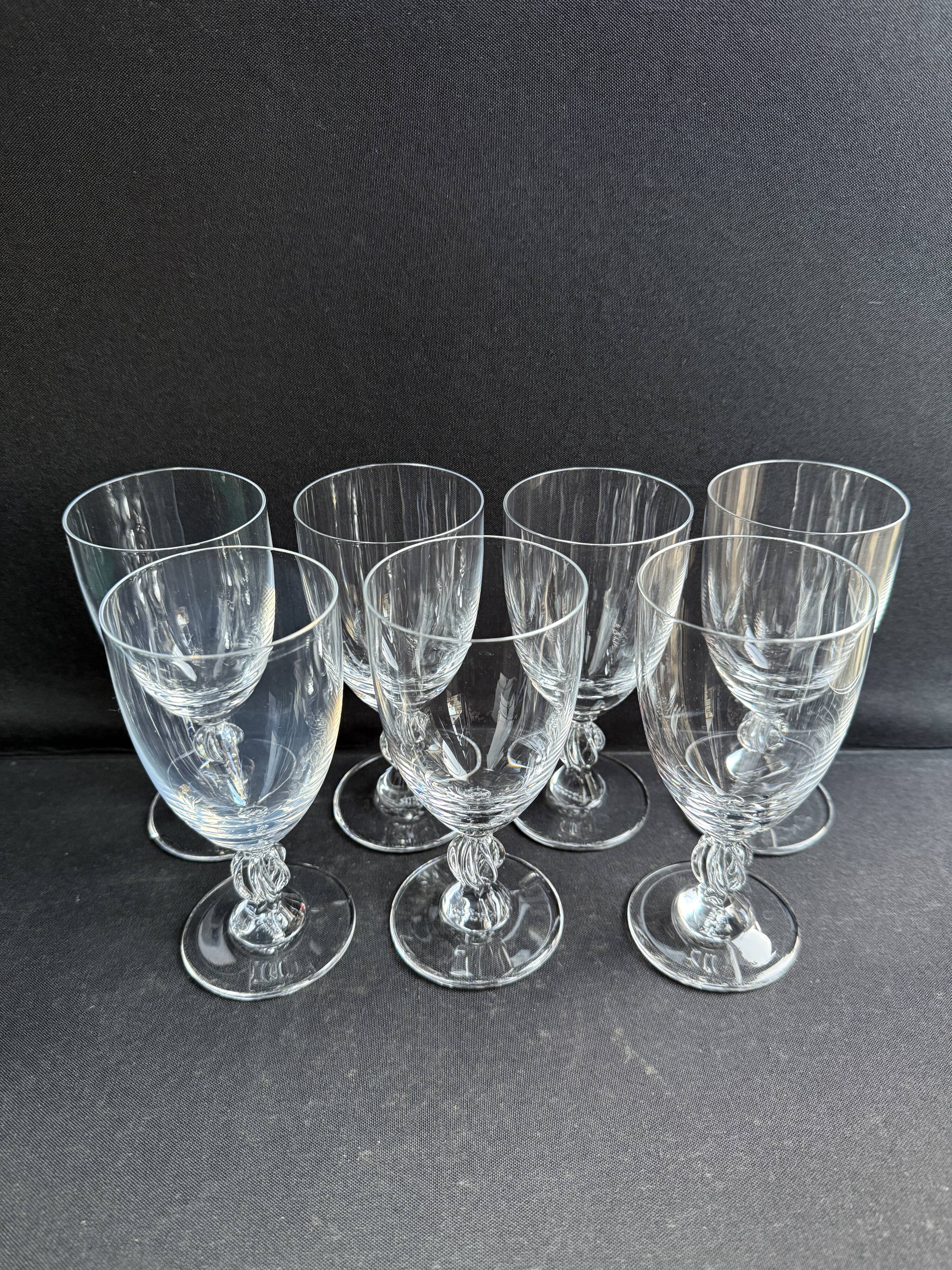 7 verres fréjus n°5 par lalique france