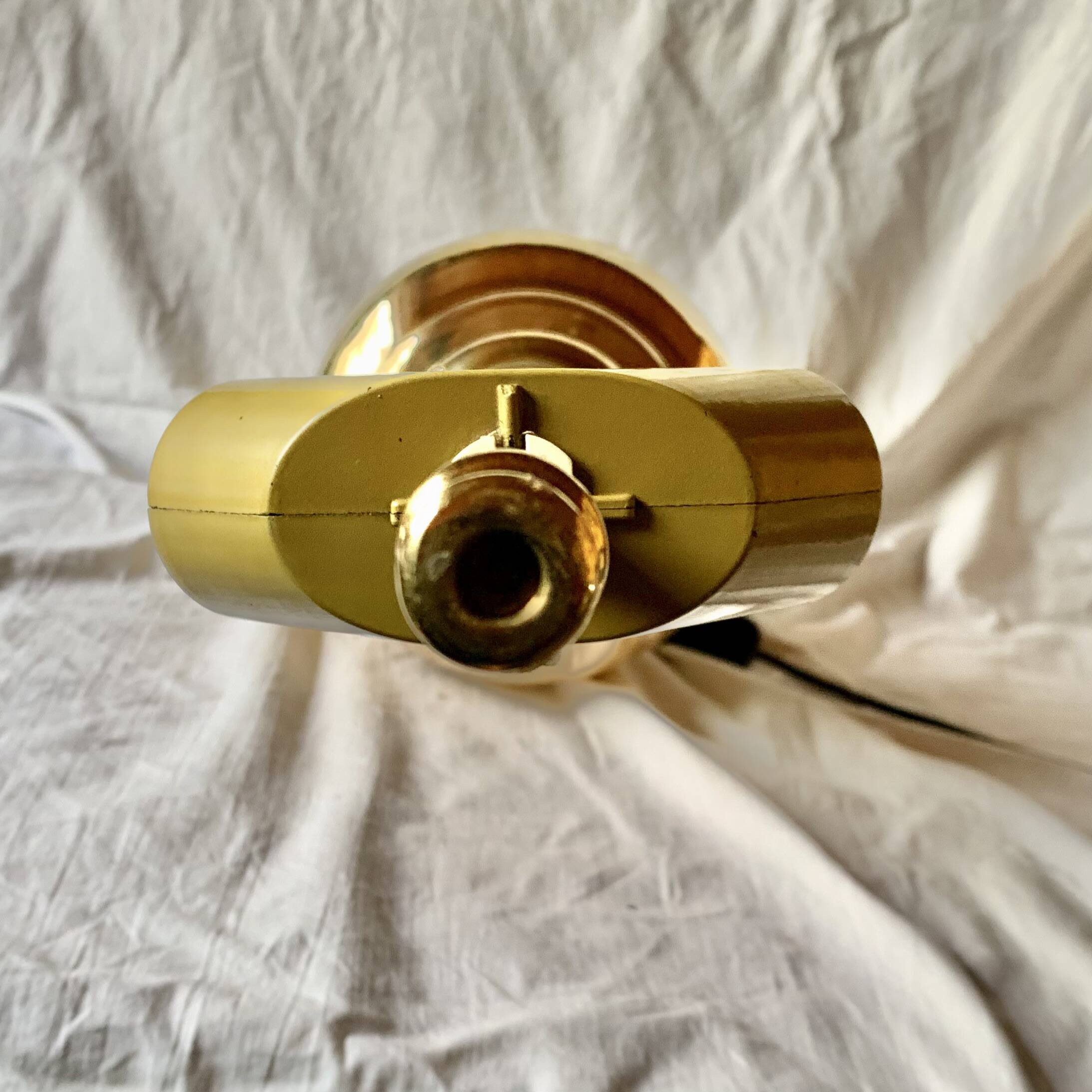Large vintage brass lamp base - height: 75 cm