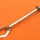1970s Clamp " crab " Ice / Sugar Pusher handle Chrome metal