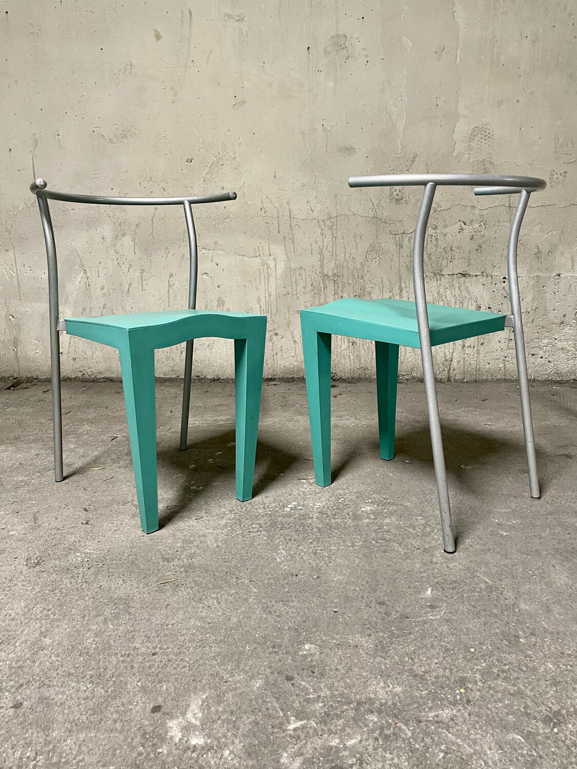 Pair of Dr. Glob chair by Starck for kartell in the 1990s