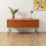 Stylish red chest of drawers from the 60s, WK Möbel