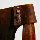 Hungarian calf leather lounge chair