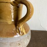 Country vase pitcher in glazed earthenware 1960 Provence