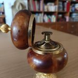 Tabletop lighter in alabaster