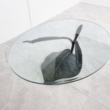 Sculptural leaf coffee table, 1970s