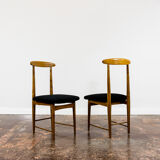 Set of 6 restored chairs by Bernard Malendowicz 1960s