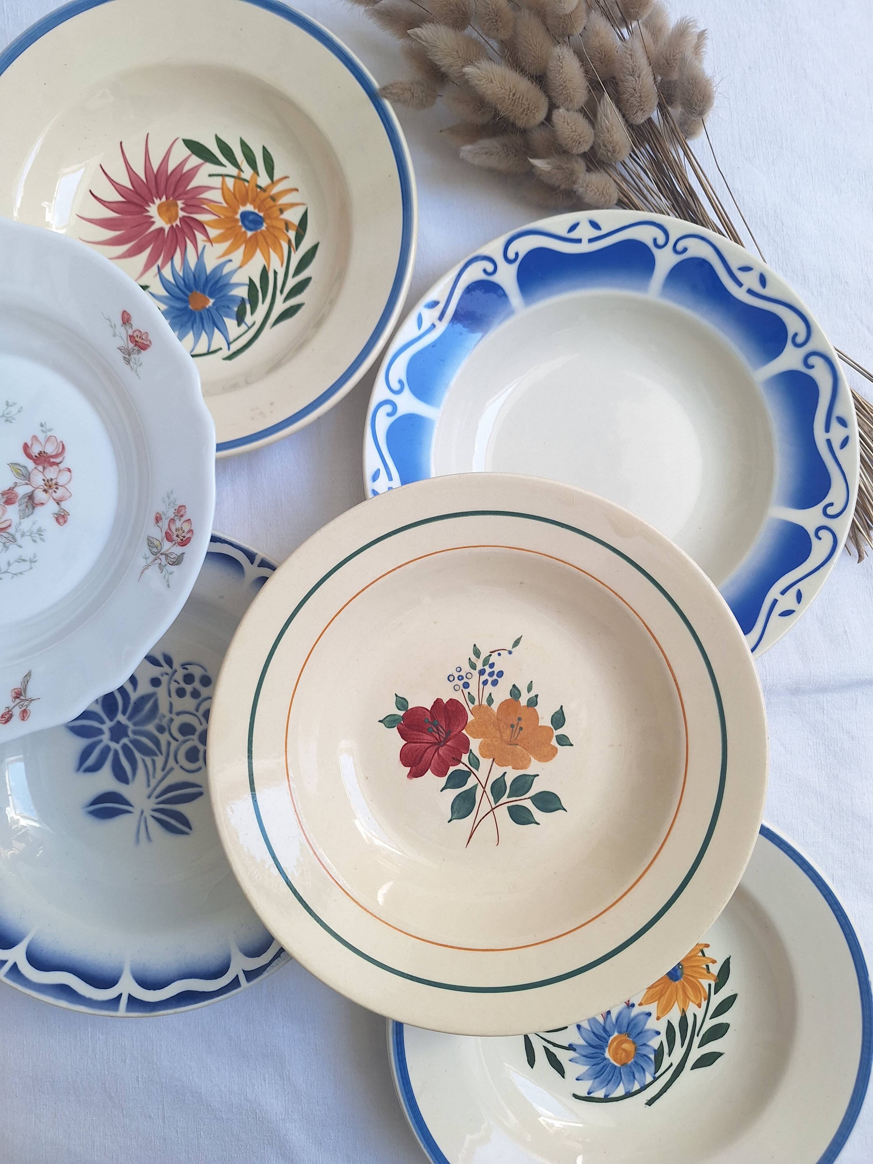 Vintage soup plates
