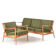 Ib Kofod-Larsen Sofaset in Oak for OPE Sweden