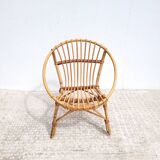 Rattan basket armchair for children