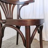 Set of 4 Vintage Bentwood Dining Chair: Mid-Century Thonet Style Armchair