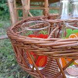 Wicker aperitif basket